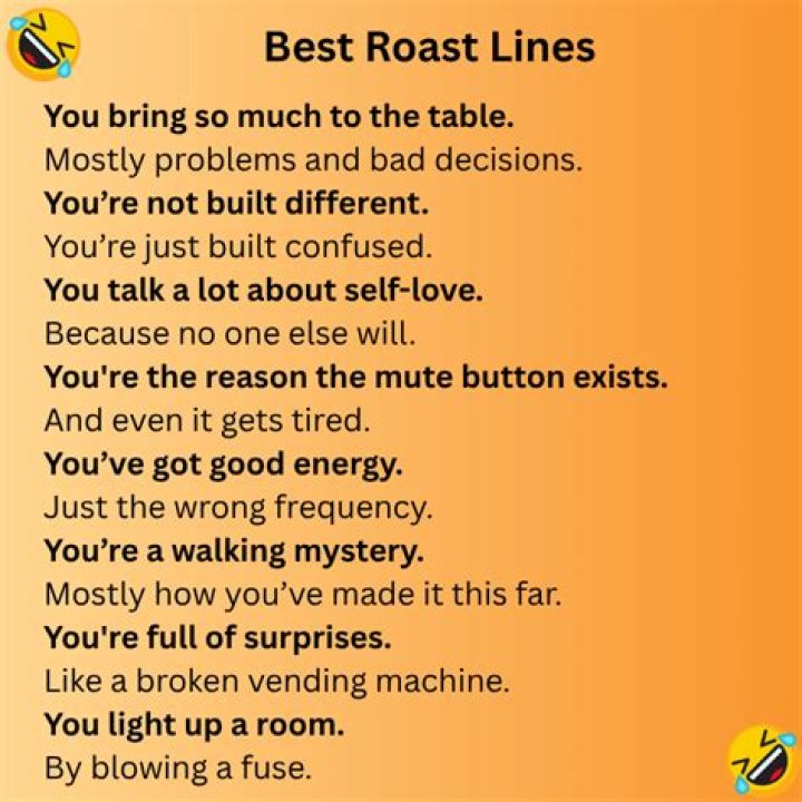 19 Funny Roast Jokes That Are So Bad They Could Change Lives