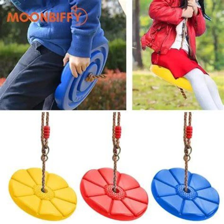Climbing Rope Swing with Disc Swing Seat Set Rope Ladder for Kids