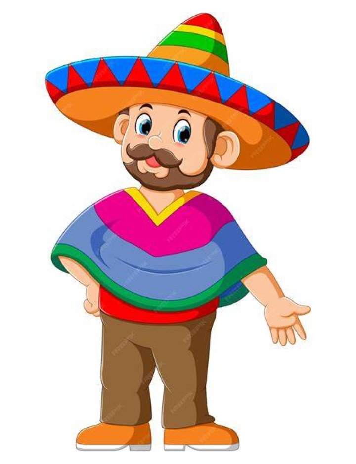 Premium Vector Happy Mexican Cartoon Character